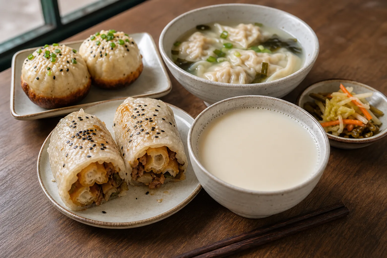 Shanghai Breakfast Route: Soy Milk, Youtiao, Cifan Tuan, Wontons, and Shengjianbao
