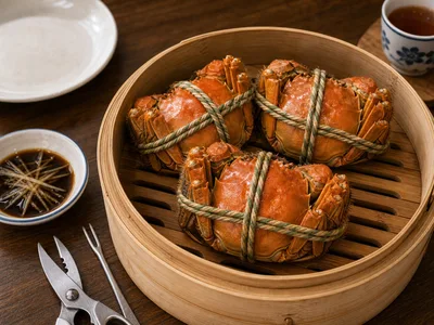 Shanghai Hairy Crab: How to Eat It With Ginger Vinegar and Crab Tools