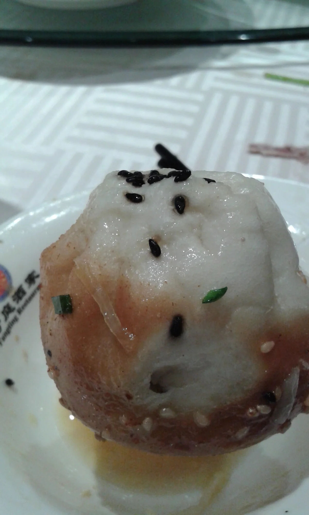 Shanghai shengjian mantou served hot with sesame and scallions